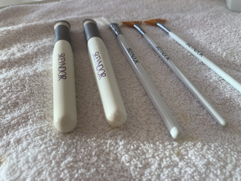 Pinceaux de maquillage, institut de beauté Ashley